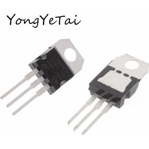 L7805CV straight plug transistor 5V L7805 three-terminal regulator TO-220