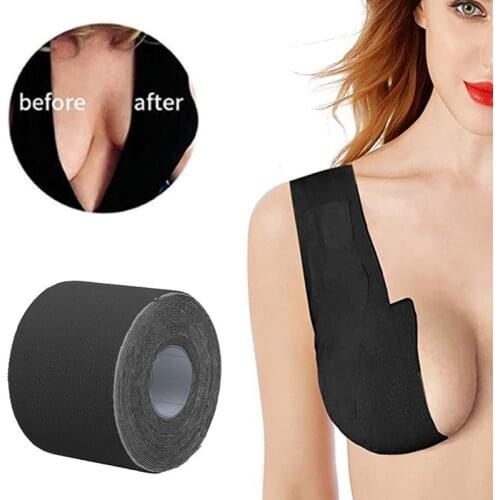 Reusable Self Adhesive Mastic Boob Tape Women Breast Nipple Covers Push Up Bra Body Invisible Breast Lift