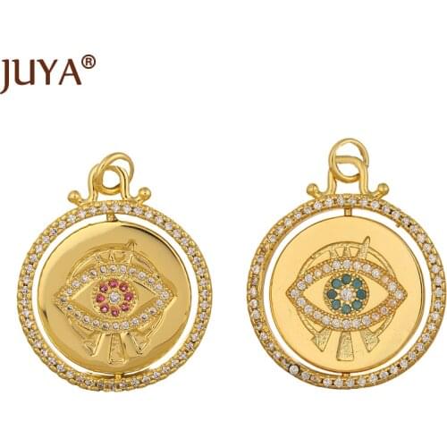 JUYA Fashion Creativ Pendant Charms Necklace Making Copper Metal Jewelry Making Accessories for DIY Women Accessories Components