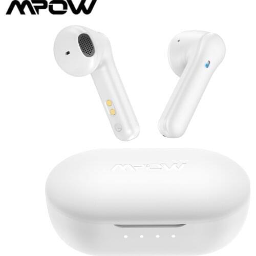 Mpow MX3 Bluetooth 5.0 True Wireless Earbuds Hi-Fi Stereo Sound Touch Control In-Ear Headphones IPX7 Waterproof for Sport/Work