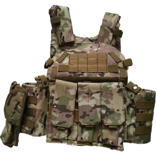 Men 6094 Multicam Camo Tactical Vest Molle Modular Body Ammo Airsoft Paintball Combat Military Hunting Vest Clothes Accessories