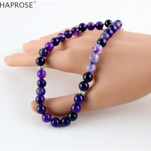 New natural Purple bracelet Round Shape beads Prayer beads Islamic Muslim 33 Tasbih Allah Rosary agate Free shipping