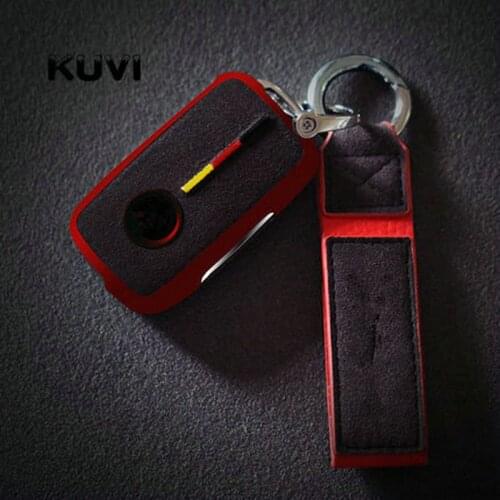 New Tpu Suede car key cover case shell fob for VW Golf Bora Jetta POLO GOLF Passat For Skoda Octavia A5 Fabia SEAT Ibiza Leon
