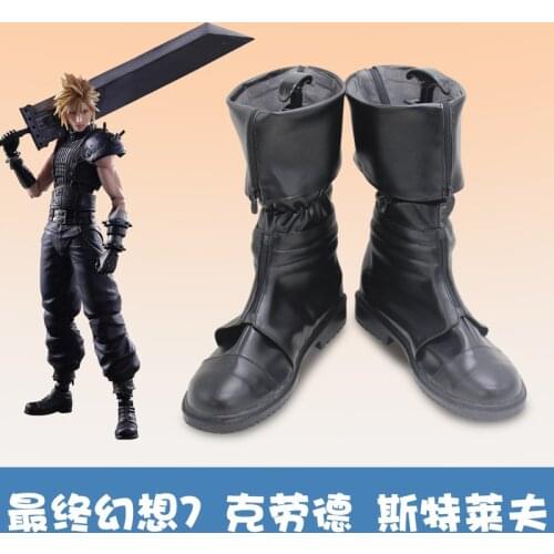 Game Final Fantasy VII FF7 Cloud Strife Cosplay Shoes Halloween Carnival Fancy Party Cosplay Props Accessories Game Fans Gift
