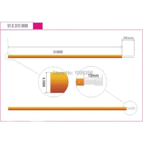 One piece 11 Sections Aluminium Alloy Tent Pole 3.42M x 8.5MM Replacement Tent Pole