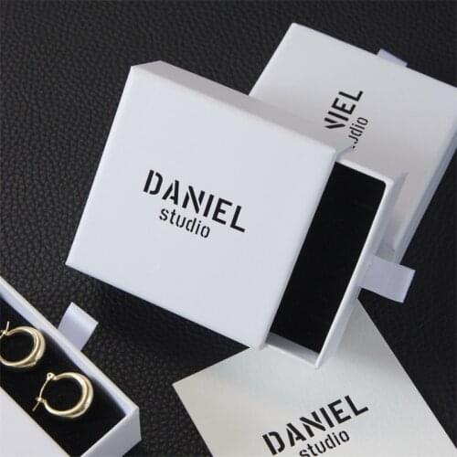 Wholesale 500pcs/lot Custom Jewelry Box With Drawer Luxury Gift Jewelry Boxes Wholesale Paper Ring Boxes