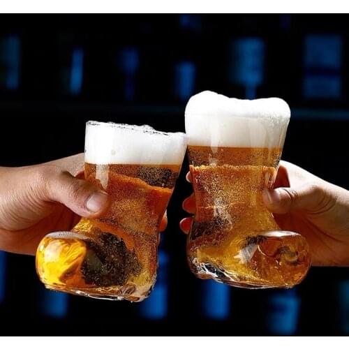 Transparent Boots Wine Glasses Vodka Beer Cup Barware Old Fashion 380ml Whiskey Glass Mug Hotel Restaurant Household Items