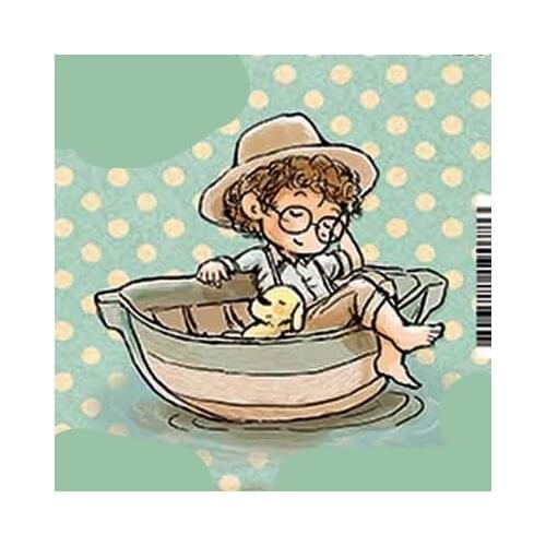 Girl and boy Transparent Clear stamp and cutting dies DIY Silicone Seals Scrapbooking /Card Making/Photo Album Decoration