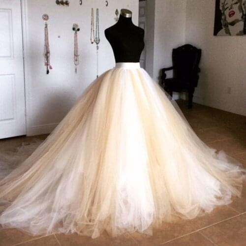 Super Puffy Tulle Long Skirts Womens Ball Gown Wedding Bridal Skirt for Prom 9 Layers Lush Tulle Tutu Photo Shoots Custom Made