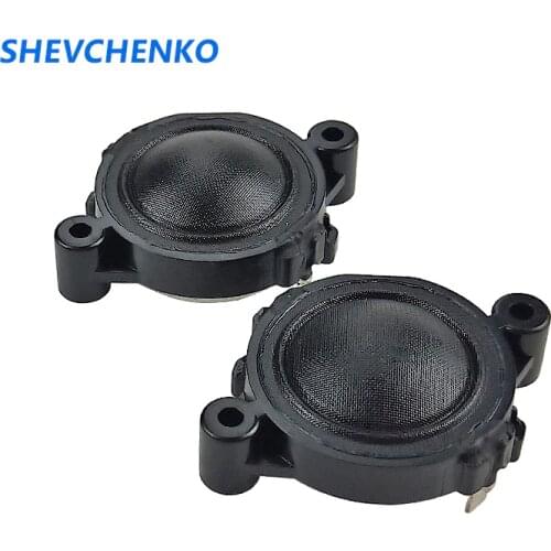 SHEVCHENKO 1 Inch 25mm Tweeter 4 Ohm Neodymium Dome Silk Film Treble Speaker Repair Audio Loudspeaker Unit Diy 15-20W 2pcs