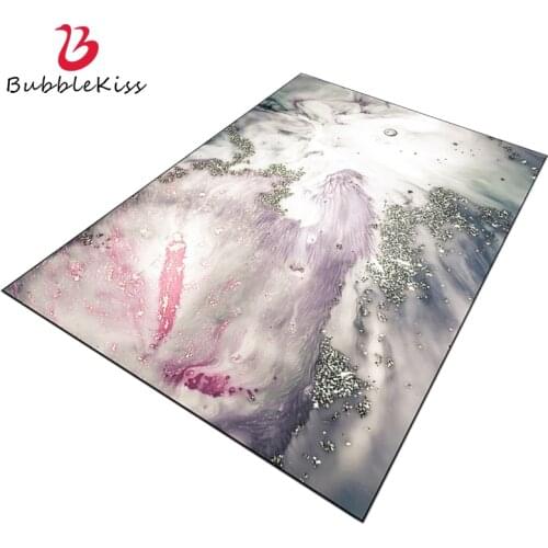 Bubble Kiss Silver Line Decor Carpets For Living Room Home Fashion Pink Rugs Abstract Gray Pink Floor Mat Nordic Style Foot Pad