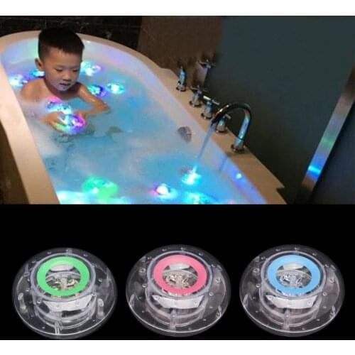 Bathroom LED Light Kids Color Changing Ball Toys Waterproof In Tub Bath Time Fun