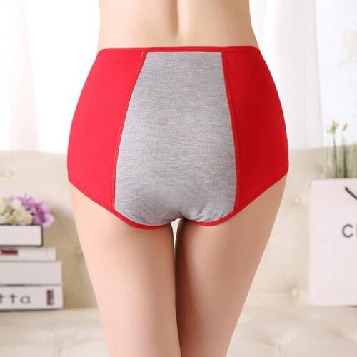 Solid Color Plus Size Panty Women Pants Menstrual Period Physiological Panties Cotton Bamboo Fiber Seamless Briefs Underpants