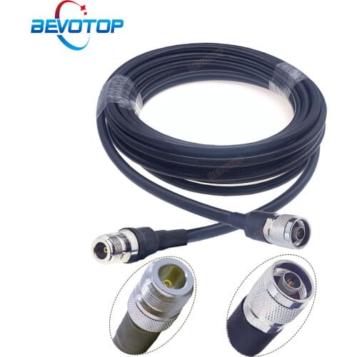 N Type Male to Female LMR400 Jumper Pigtail Radio WIFI Extension Cable for 4G LTE Cellular Amplifier Cell Phone Signal Booster