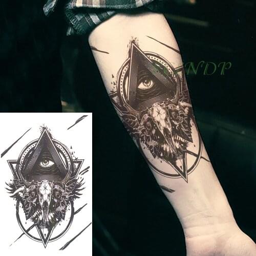 Waterproof Temporary Tattoo Stickers eagle Fake Tatto Flash Tatoo large size Body art Back Leg Arm belly for Women Men girl