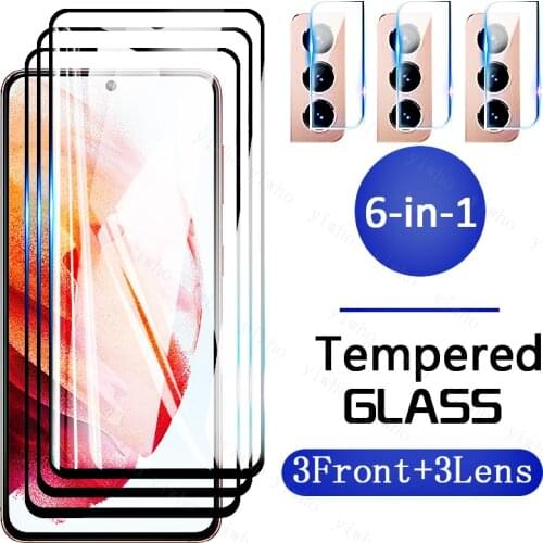 Protective Glass on For Samsung s21 5g Screen Protectors Tempered Glass on For Galaxy s 21 G991B 6.2" Camera Lens HD Clear Film