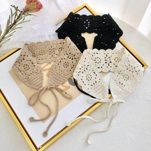 Women Fake Collars Adult Autumn And Winter Shirt Detachable Collars Hollow False Collar Female Removable Sweater Decoration