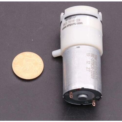 1pcs Micro Vacuum Pump DC 3-5V 370 Motor Diaphragm Pump Self-priming Pump Breast Pump Negative Pressure Booster Pump Low Noise