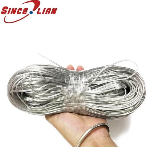 100Meters 26AWG 2468 UL2468 PVC Tinned Bare Cord Gold Silver Copper Wire Audio Cable Speaker Cable Transparent line