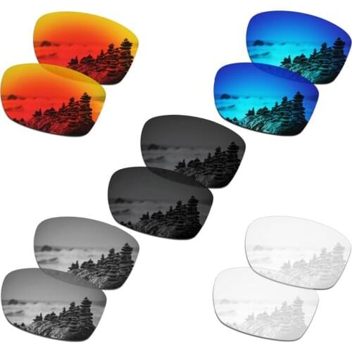 SmartVLT 5 Pairs Polarized Sunglasses Replacement Lenses for Oakley Jupiter Squared - 5 Colors