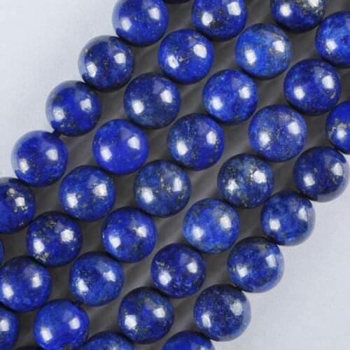 8MM Lapis Round Loose Beads Strand 15.5 Inch Jewelry Making A005