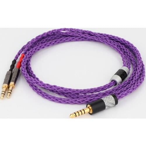 8Cores Silver Plated Headphone Upgrade Cables for Sundara Aventho focal elegia t1 t5p D7200 D600 D7100MDR-Z7