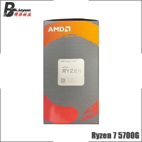 AMD Ryzen 7 5700G R7 5700G 3.8GHz Eight-Core 16-Thread 65W CPU Processor L3=16M 100-000000263 Socket AM4 New and have fan