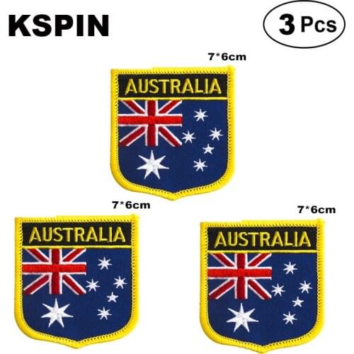 Australia Shiled Shape flag patches national flag patches for Cothing DIY Decoration