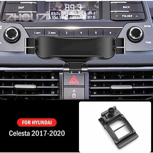 Car Mobile Phone Holder Mounts GPS Stand Gravity Navigation Bracket For Hyundai Celesta 2017 2018 2019 2020 Car Accessories