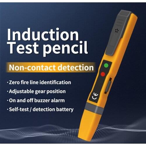 Non-Contact Voltage Tester Sound and Light Induction Type Test Pencil with Low Battery Indicator and Auto Shutdown