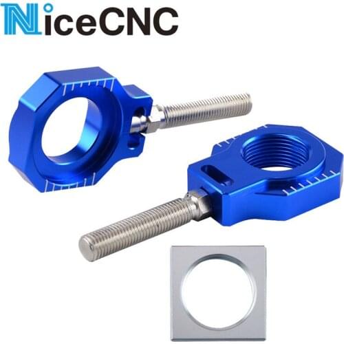 25mm Rear Axle Blocks Chain Adjuster For Husqvarna FC TC 125 250 FX 450 350 TX 300 2016 2017 2018 2019 For KTM SXF SX XCF XC