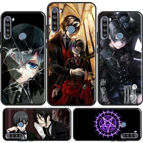 Anime Black Butler Ciel Phantomhive Case For Xiaomi Redmi Note 8 Pro 8T 9S 7 Note 9 Pro Cover For Redmi 9C 8 9 A K30 Ultra
