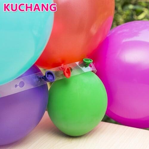 1PC 5M Plastic Balloon Chain 410 Holes PVC Rubber Wedding Party Birthday Balloons Backdrop Decor Balloon Chain Arch Accessories