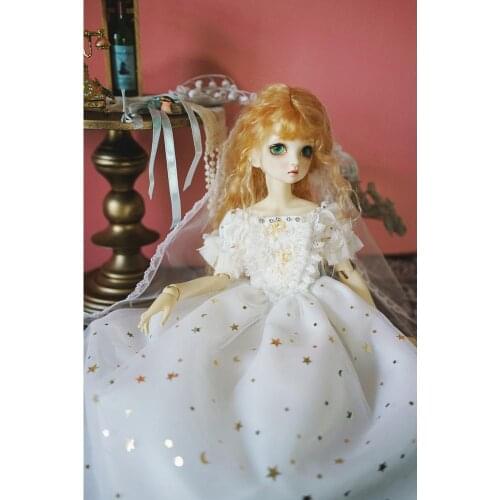 Fantasy Lolita Lace Dress For 1/6 1/4 MSD 1/3 YOSD BJD Doll Dollfie Outfit