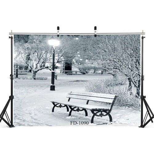 Snowy Woods Photography Background Chair Backdrop Portrait For Photo Shoot Vinyl Cloth Computer Printed Backdrops Photo Studio