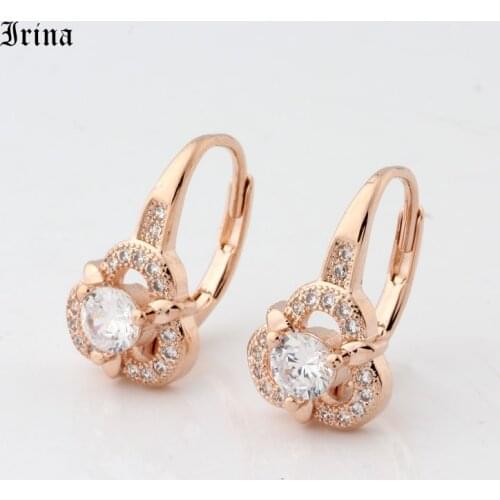 Irina 2019 New Fashion Elegant Round Design Earrings for Women Drop Earrings Jewelry Thanksgiving Gifts