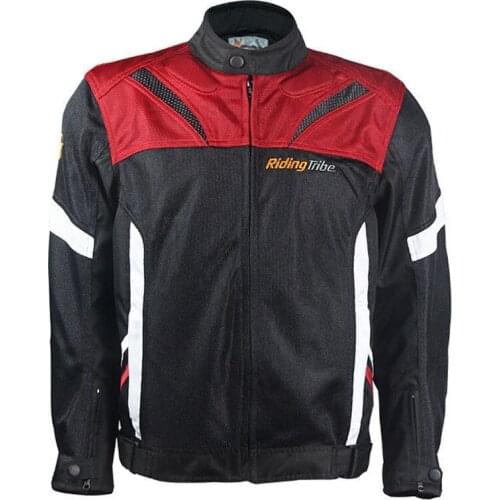 Free shipping 1pcs Summer Mens Motorcycle Riding Suit Waterproof Breathable Locomotive Suit With 5pcs pads