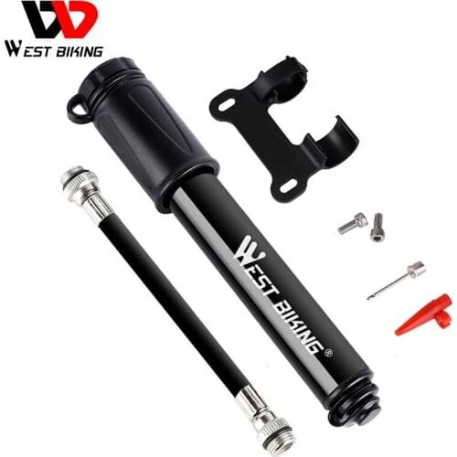 High pressure pump bicycle basketball inflatable tube mini portable small pump with hose