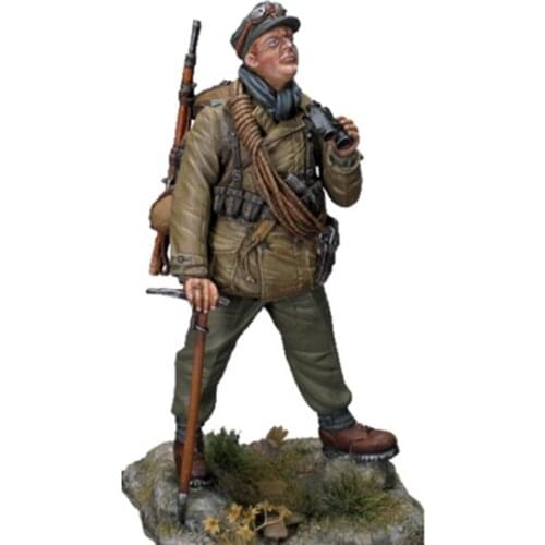 New Unassembled 1/24 75MM winter mountain ranger Resin Figure Unpainted Model Kit