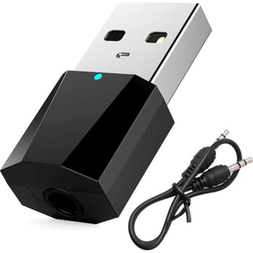 New USB Wireless Bluetooth 3.5mm Audio Stereo Receiver for Car AUX Speaker Headphone
