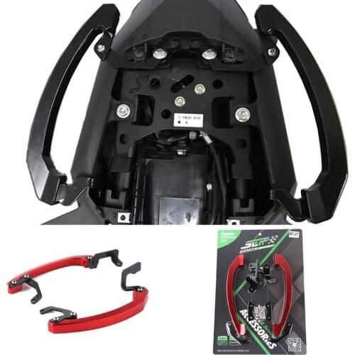 For MT07 MT 07 Motorcycle Grab Handle Bars Rear Seat Passenger Grab Rail Handle For Yamaha MT-07 FZ07 FZ 07 2014 2015 2016 2017
