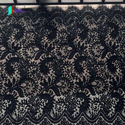 Widened Black And White Thickening Widened Embroidery Hollowed Out Eyelashes Lace Skirt Hem Accessories Beautiful Fabric S027A