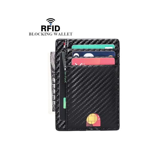 RFID Blocking Sleeves Credit Card Holder Id Identity Anti-theft Protection-Smart Slim Anti-scanner Badge Holder Id Wallet