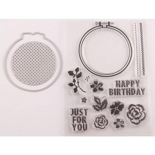 Silicone RUBBER Clear Stamps CUTTING DIES For Scrapbooking Flowers LETTERS DIY PAPER Album Cards MAKING EMBOSSING FOLDER MOLD