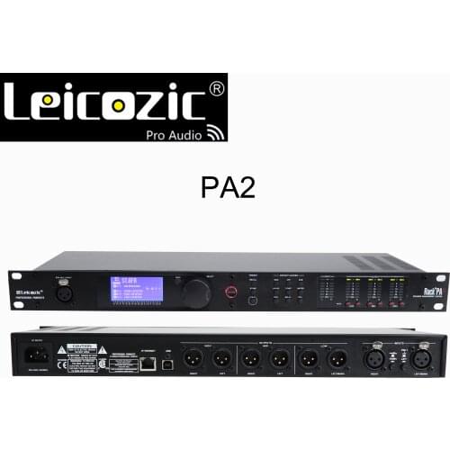 Leicozic PA2 Complete Loudspeaker Management System 2 In 6 Out DSP Digital Processor Professional Stage Sound Equipment