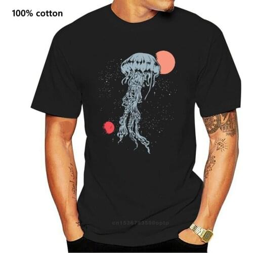 Space Jellyfish - WomenS Funny Illustrations T-Shirt New Unisex Funny Tops Tee Shirt