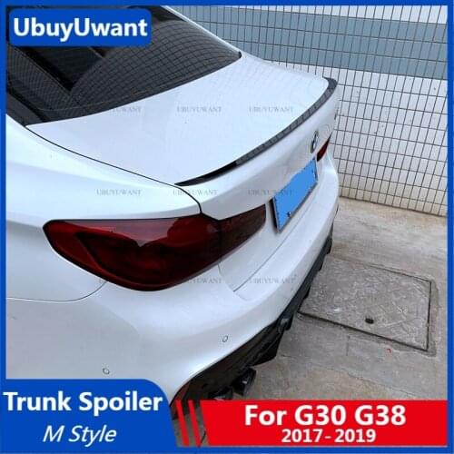 UBUYUWANT For 2017-2019 BMW G30 G38 520i 528i 535i 530i 525i M STYLE Spoiler High Quality ABS Material Car Rear Wing Spoiler