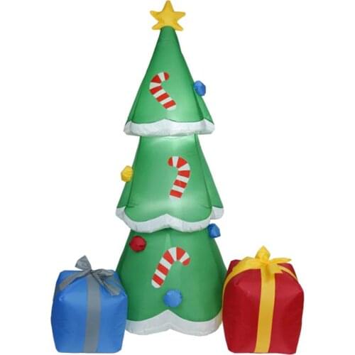 LED Inflatable Christmas Tree Glowing Party Holiday DIY Props New Year Lantern Yard Art Decor Christmas Decoration Ornaments