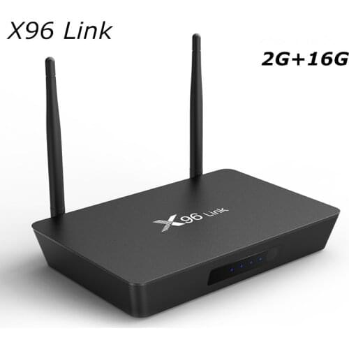 X96link New Android 7.1 X96 link 2G 16G Smart TV BOX Amlogic S905W Quad Core Support 2.4G Wireless WIFI media box Set-Top Box