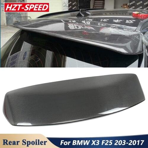 Carbon Fiber Top Wings Rear Roof Spoiler For BMW X3 Series F25 Car Tuning 2013-2017